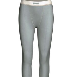SKIMS Cotton Rib Legging. Small. Mineral.
